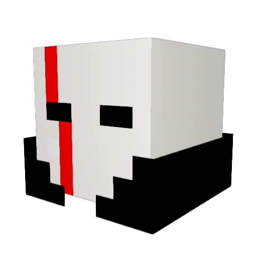 SvenDeSlayer Minecraft avatar head, 3D render