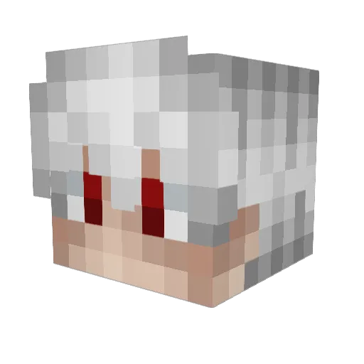 SvenEstefania Minecraft avatar head, 3D render