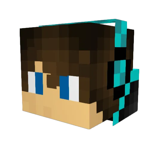 SvenGt2 Minecraft avatar head, 3D render