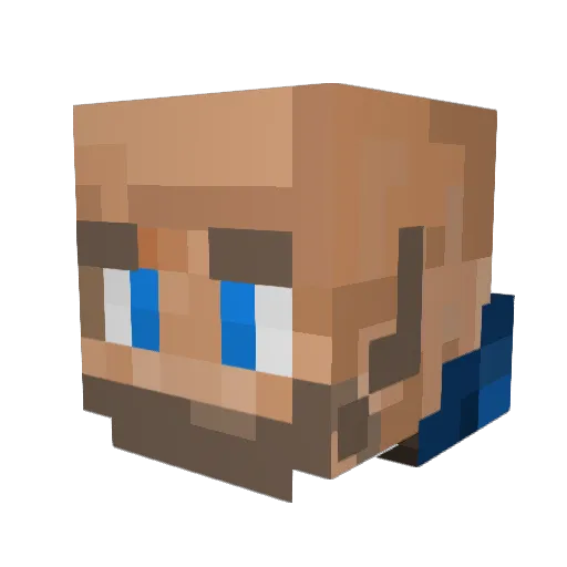 SvenKJA Minecraft avatar head, 3D render