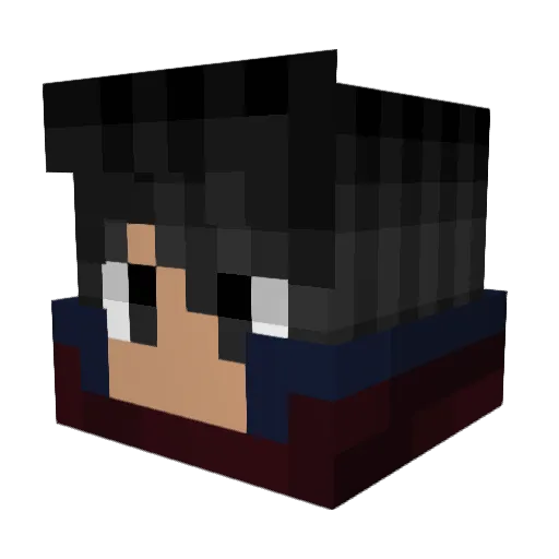 SvenV11 Minecraft avatar head, 3D render