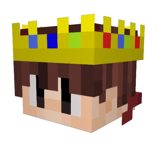Svendby Minecraft avatar head, 3D render