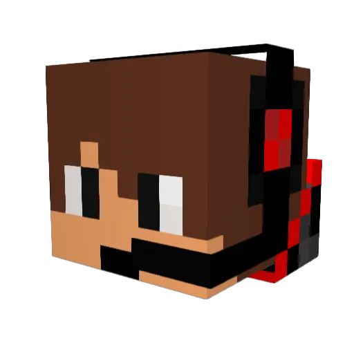 Svenisgewoon Minecraft avatar head, 3D render