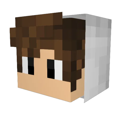 SvenitoYT Minecraft avatar head, 3D render