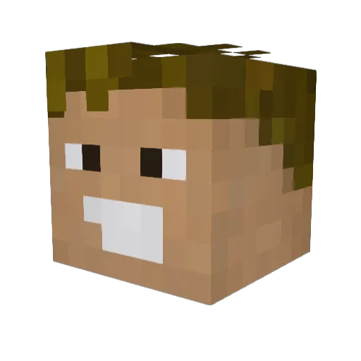 Svenja_K Minecraft avatar head, 3D render