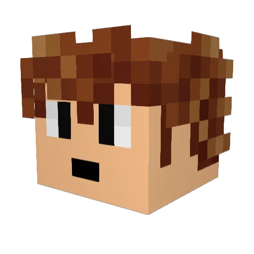 Svenmaster95 Minecraft avatar head, 3D render