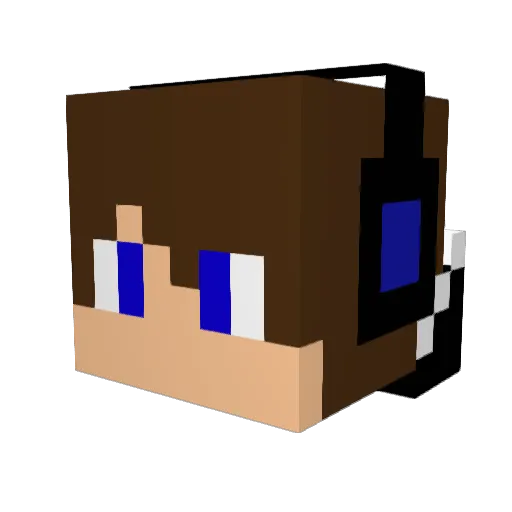 Svenniee Minecraft avatar head, 3D render