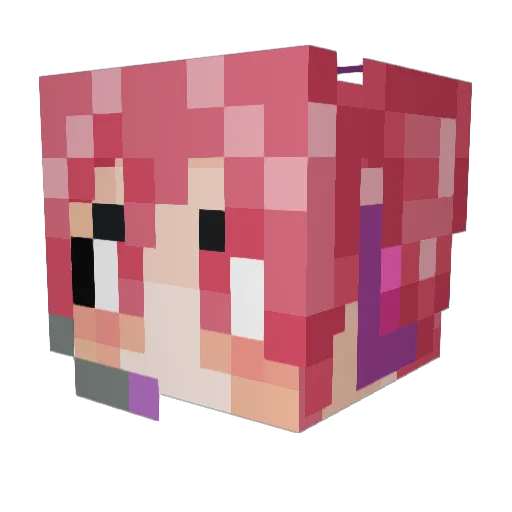 Svensk_Potatis Minecraft avatar head, 3D render