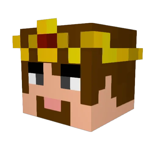 SvensonDW Minecraft avatar head, 3D render