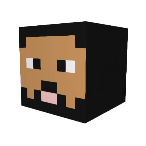 Svenus Minecraft avatar head, 3D render