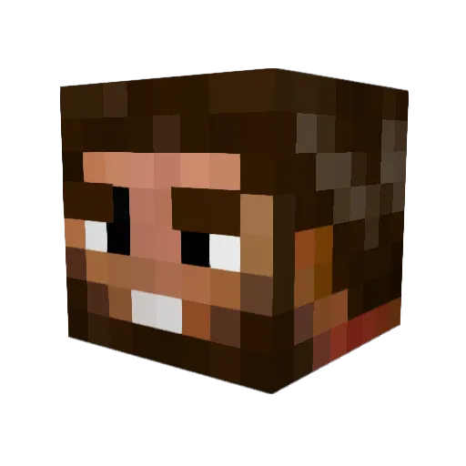 SverkerA Minecraft avatar head, 3D render