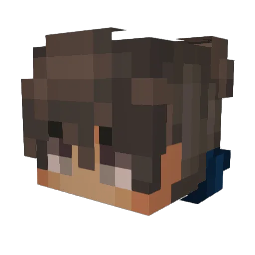 SverreBassen Minecraft avatar head, 3D render