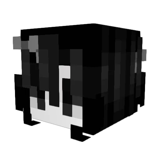 Svetloledovka Minecraft avatar head, 3D render