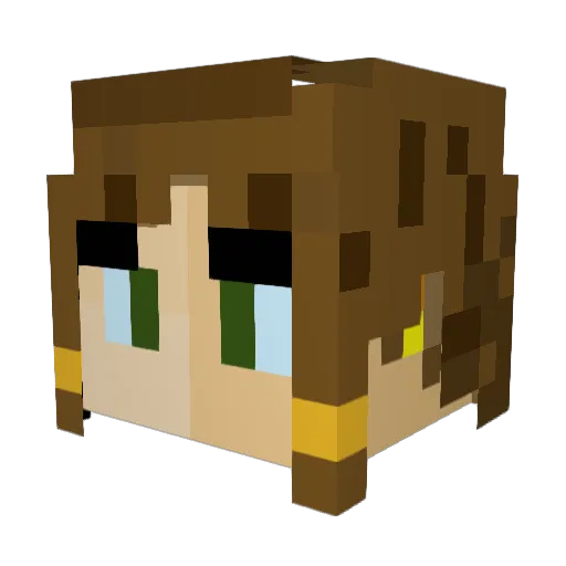 SvetoLord Minecraft avatar head, 3D render