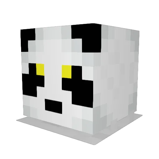 SvettPomelom Minecraft avatar head, 3D render