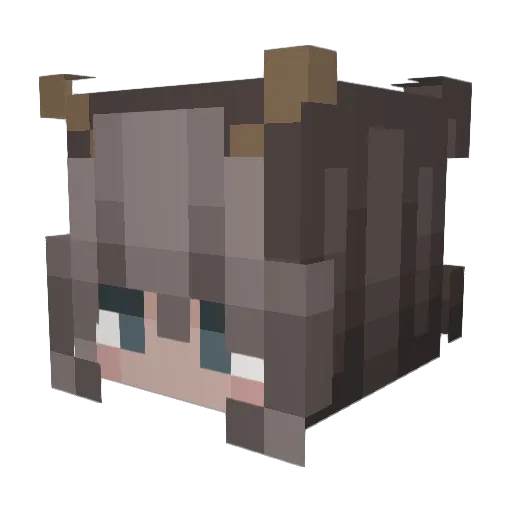 Svfen Minecraft avatar head, 3D render