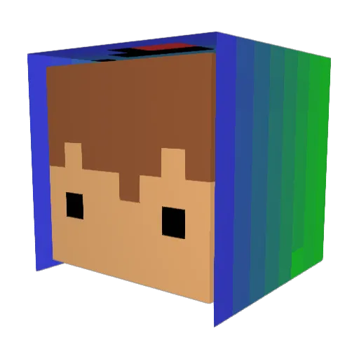 Svh1k0 Minecraft avatar head, 3D render