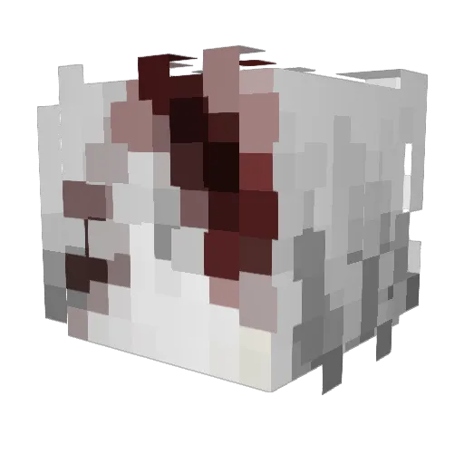 Svidanie Minecraft avatar head, 3D render