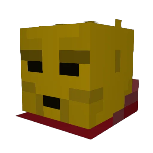 Sviestvaldis Minecraft avatar head, 3D render