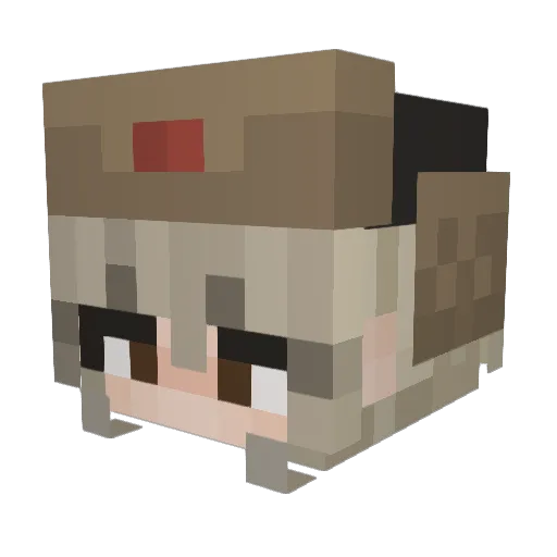 SvinoreZZZ Minecraft avatar head, 3D render