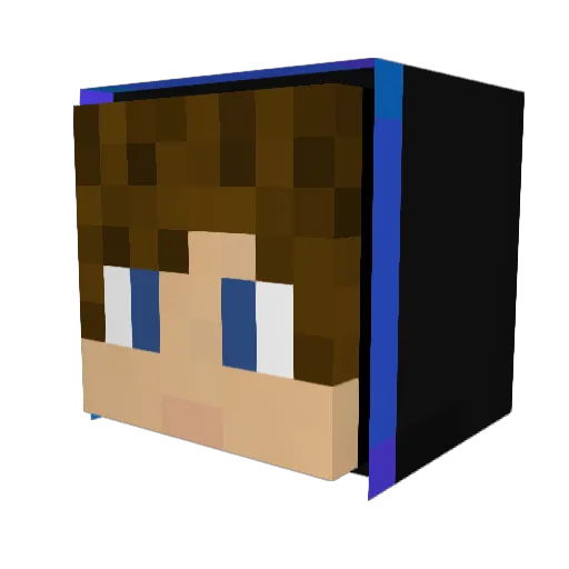 Svistok Minecraft avatar head, 3D render