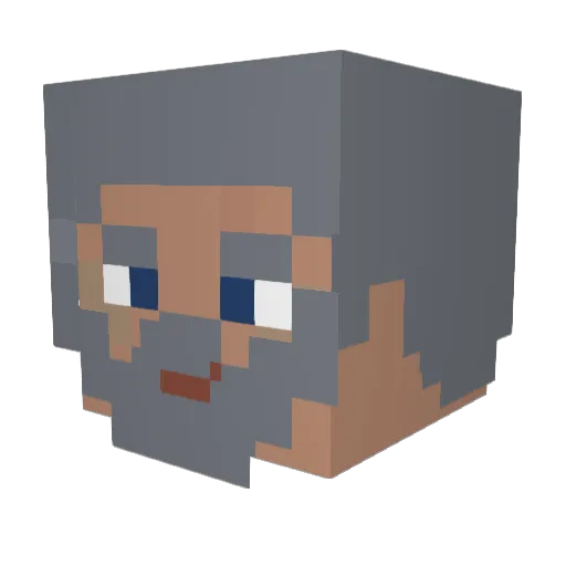 Svliath Minecraft avatar head, 3D render