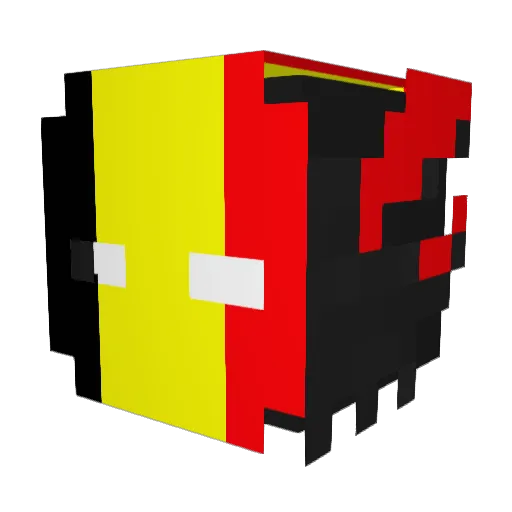 Svnchey Minecraft avatar head, 3D render