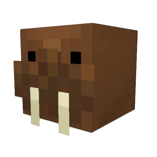 Svorkar Minecraft avatar head, 3D render