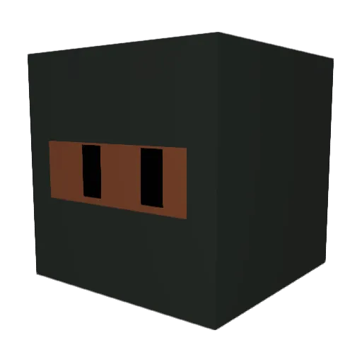 Svplays Minecraft avatar head, 3D render