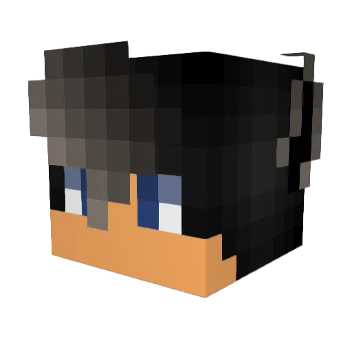 Svuwe Minecraft avatar head, 3D render