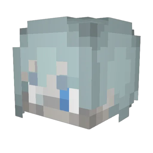 Svvpernovae Minecraft avatar head, 3D render