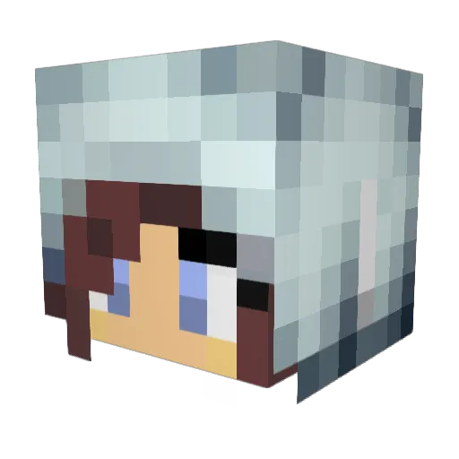 Svyanne Minecraft avatar head, 3D render