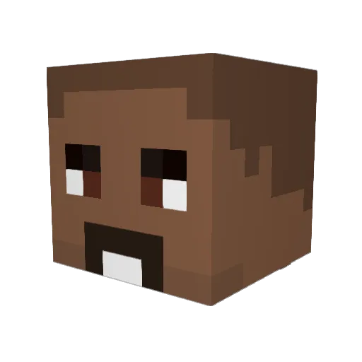 Sw0Osh Minecraft avatar head, 3D render