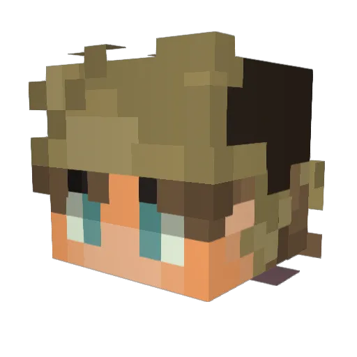 Sw1ftcmt Minecraft avatar head, 3D render