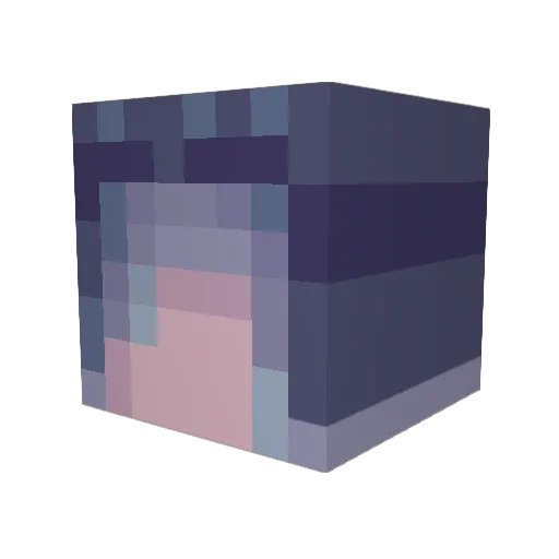 Sw4nfire Minecraft avatar head, 3D render