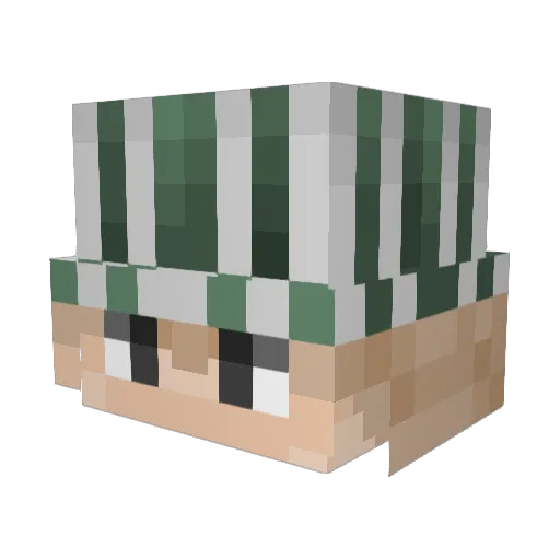 SwNiro Minecraft avatar head, 3D render