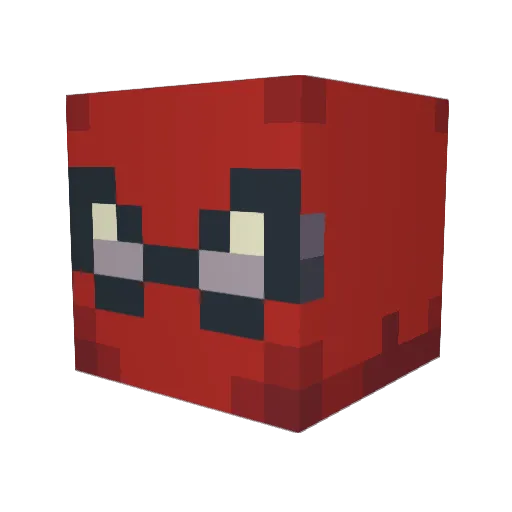 SwWiSix Minecraft avatar head, 3D render