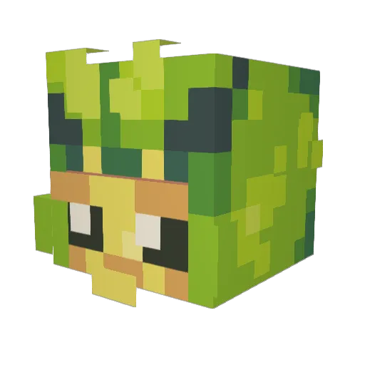 Swadloon Minecraft avatar head, 3D render