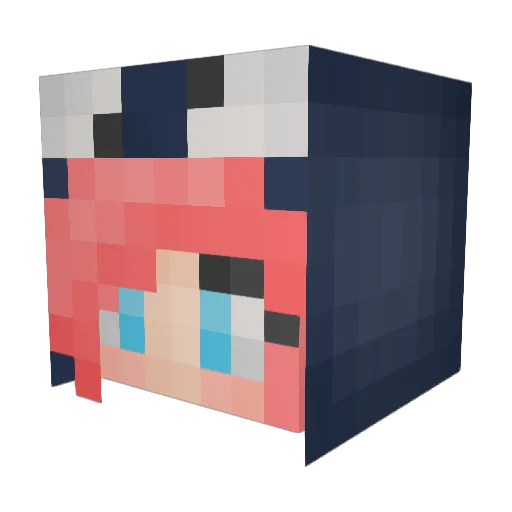 SwagAMuffin12 Minecraft avatar head, 3D render