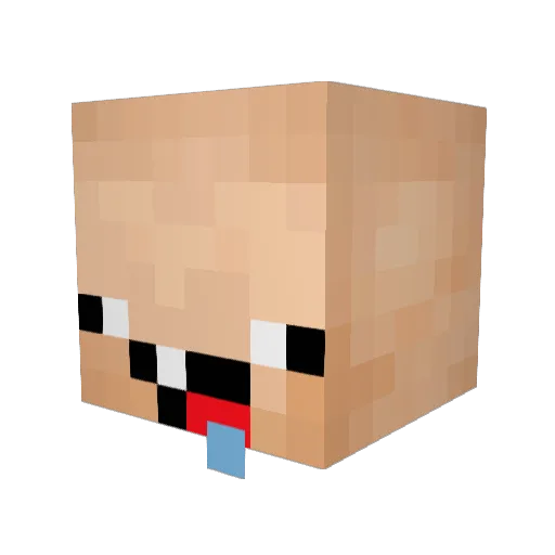 SwagBatPanda Minecraft avatar head, 3D render