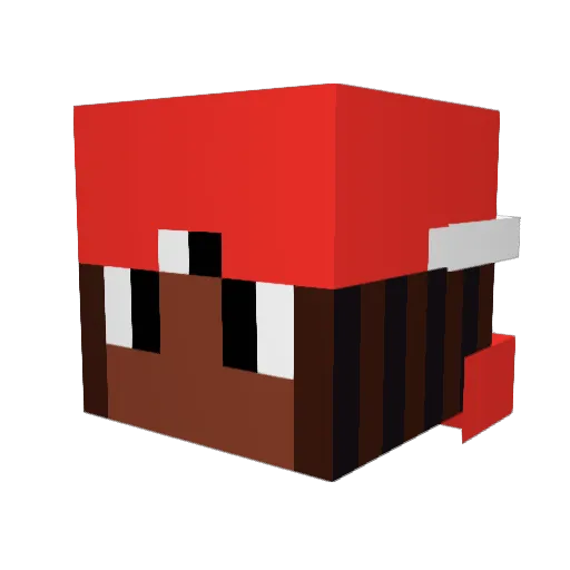 SwagMassiah Minecraft avatar head, 3D render