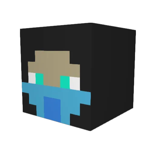 SwagMasterLamar Minecraft avatar head, 3D render