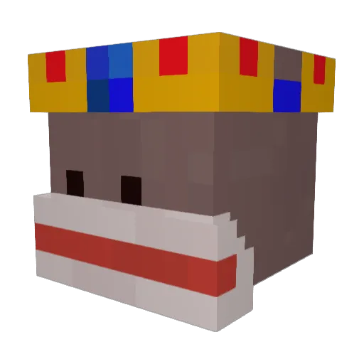 SwagMunkee Minecraft avatar head, 3D render
