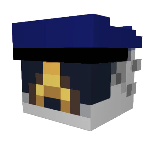 SwagPug13 Minecraft avatar head, 3D render