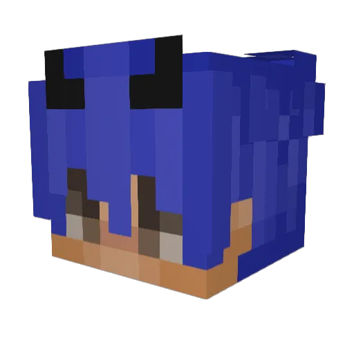 SwagRacer Minecraft avatar head, 3D render