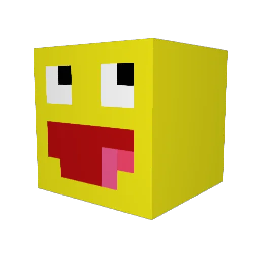 SwagRat10 Minecraft avatar head, 3D render
