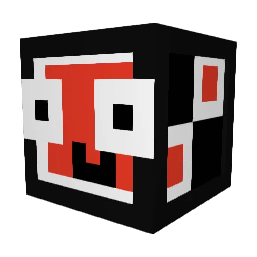SwagRum76_ Minecraft avatar head, 3D render