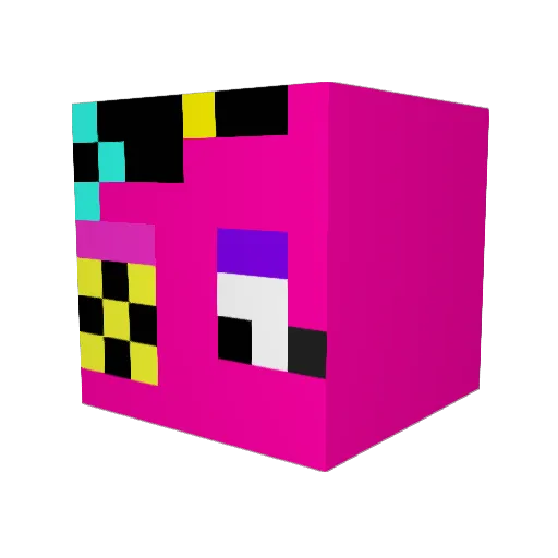 SwagSoda Minecraft avatar head, 3D render
