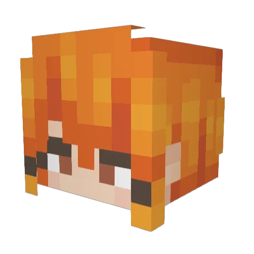 SwagSwimmy Minecraft avatar head, 3D render