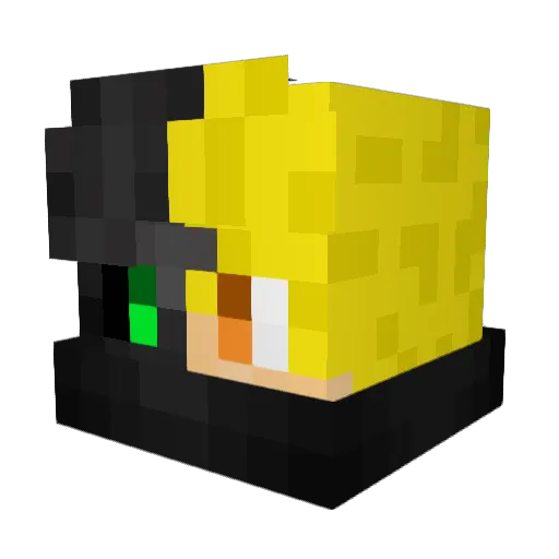 SwagTime Minecraft avatar head, 3D render